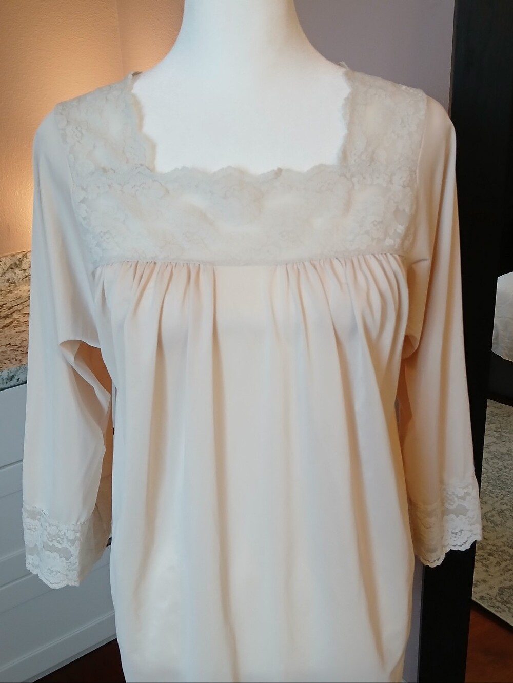 VTG 60s Colony Club Nightgown Nightie Sleepwear Lingerie Sz XS